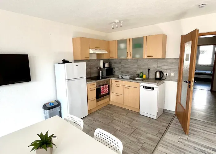 Apartament Audi - Neckarsulm - Bad - Kueche - Balkon - 4 Personen